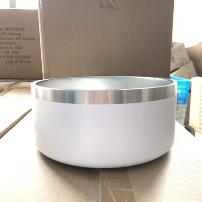 Durable Stainless Steel Dog Bowl for Versatile Feeding PurrBurr