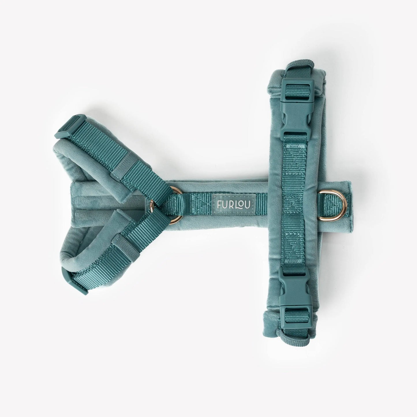 Blue - Velvet Dog Harness FURLOU