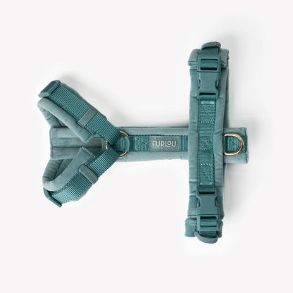 Blue - Velvet Dog Harness FURLOU