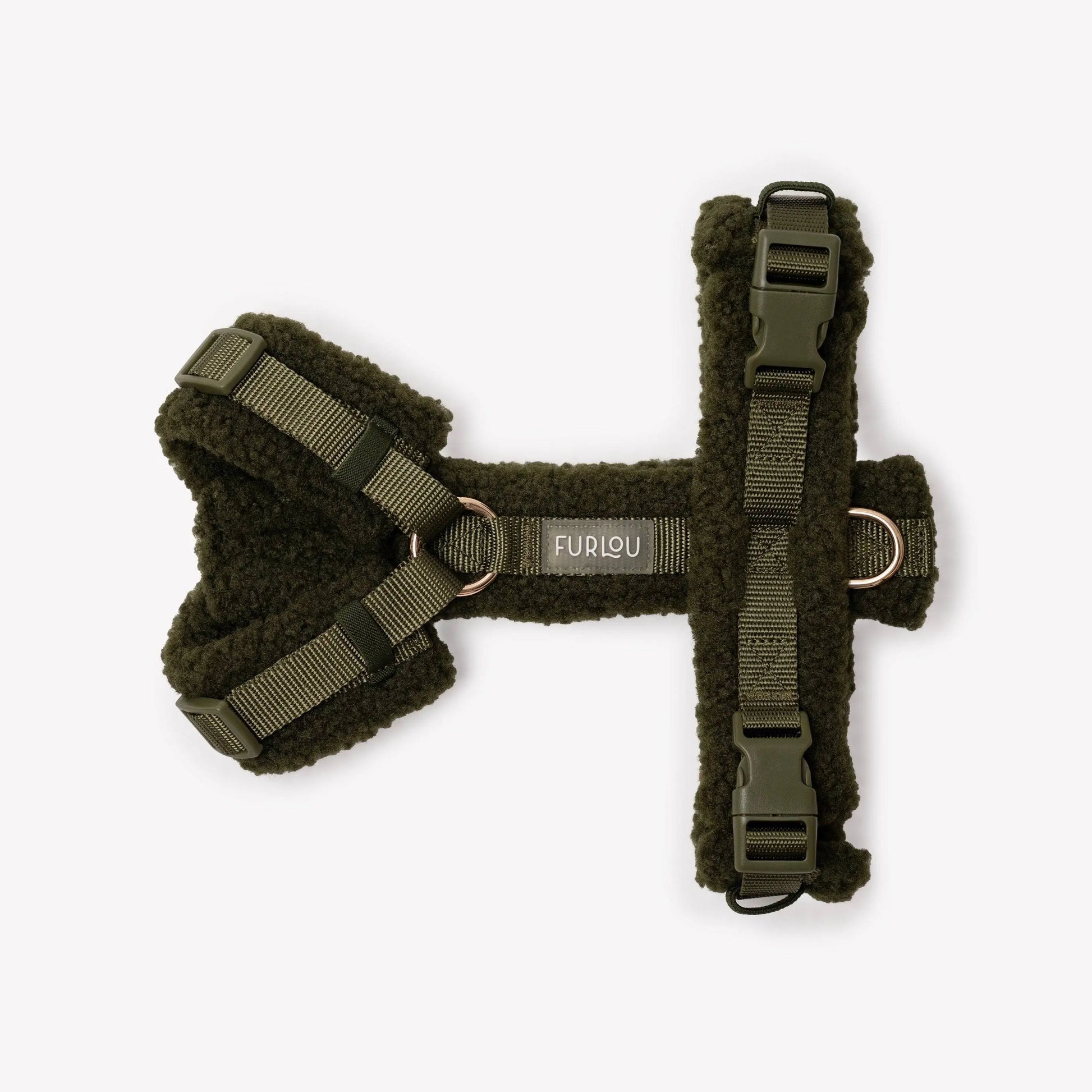 'Moss Green' - Sherpa Dog Harness FURLOU