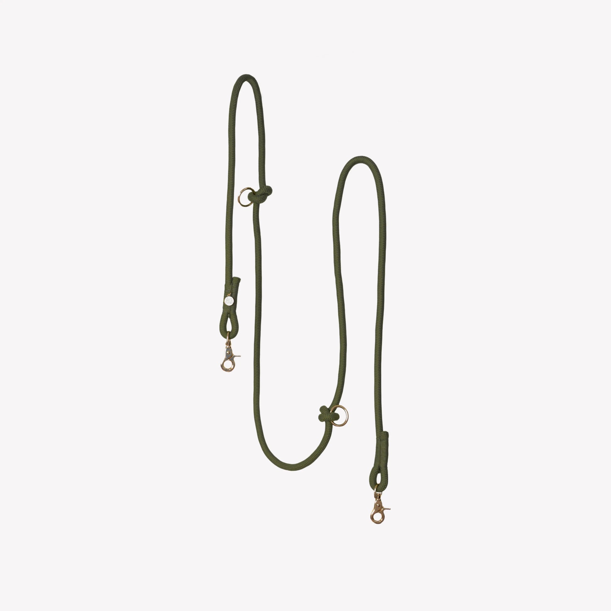'Moss Green' - Hands Free Braided Leash FURLOU