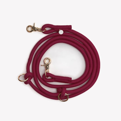 'Bordeaux' - Hands Free Braided Leash FURLOU