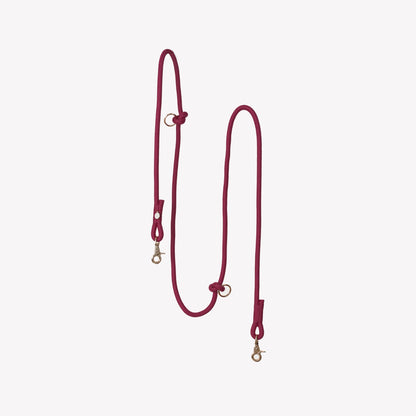 'Bordeaux' - Hands Free Braided Leash FURLOU
