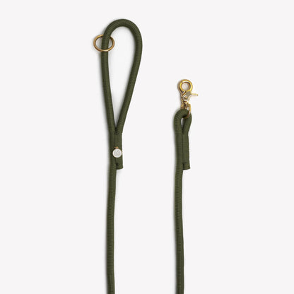 'Moss Green' - Braided Rope Leash FURLOU