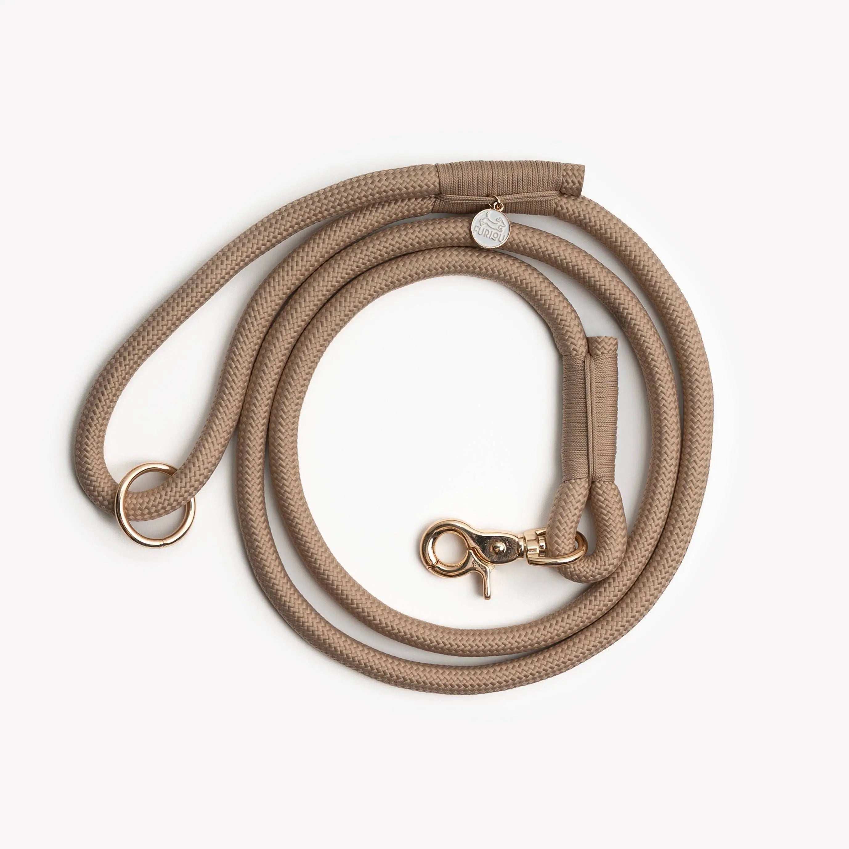 'Sand' - Braided Rope Leash - PurrBurr