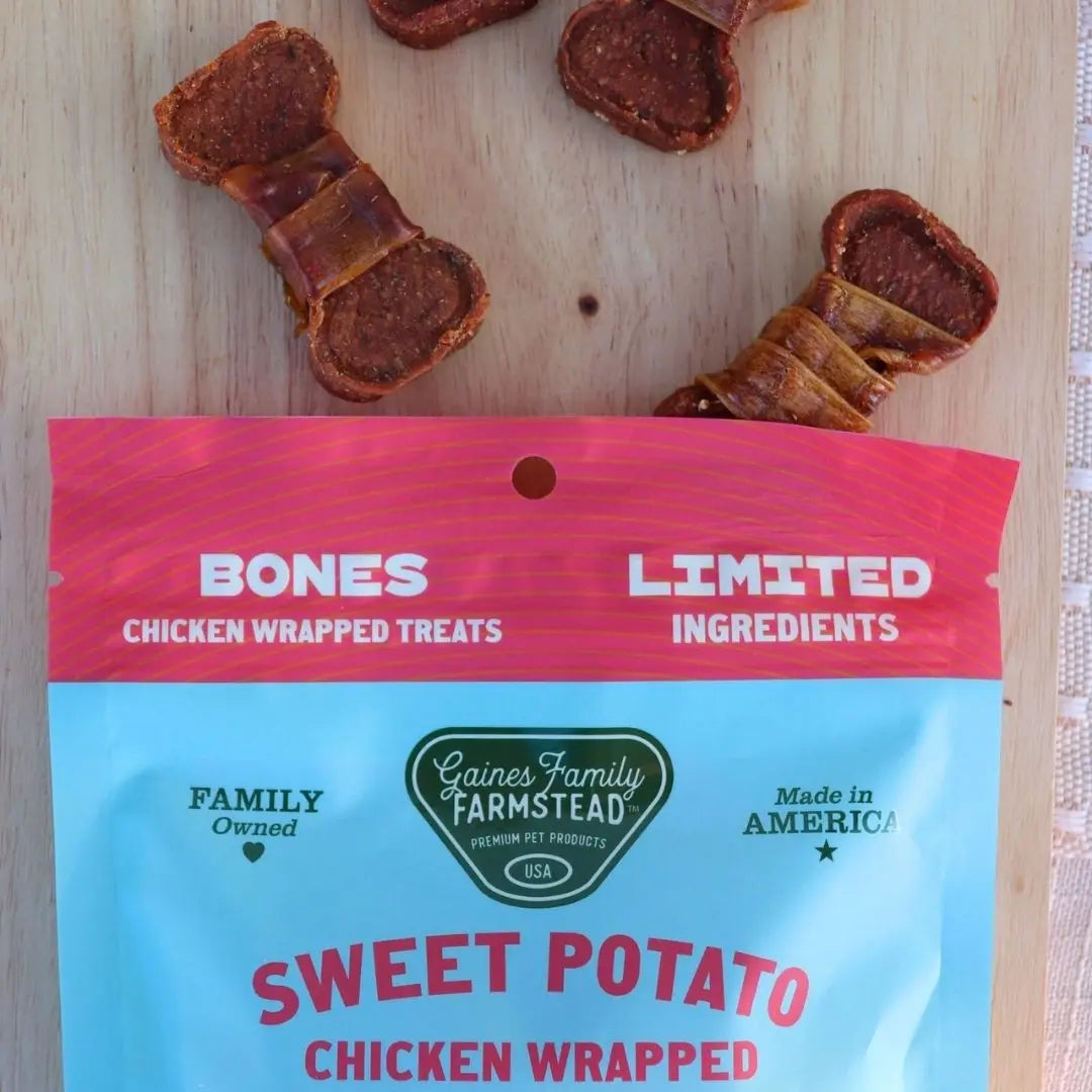 Chicken Wrapped Sweet Potato Bones Gaines Family Farmstead
