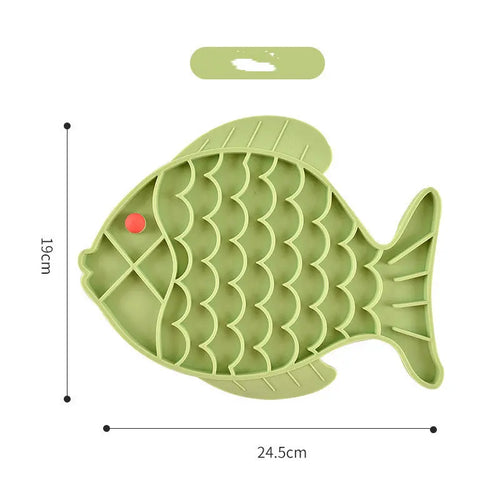 Silicone Slow Food Plate for Dogs and Pets PurrBurr
