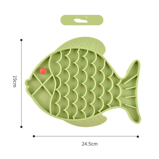 Silicone Slow Food Plate for Dogs and Pets PurrBurr