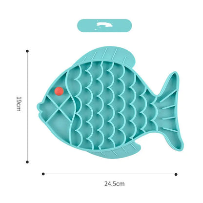 Silicone Slow Food Plate for Dogs and Pets PurrBurr