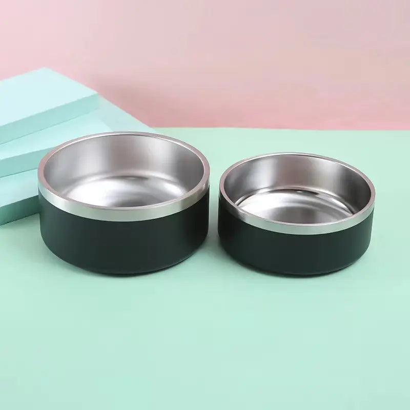 Durable Stainless Steel Dog Bowl for Versatile Feeding PurrBurr