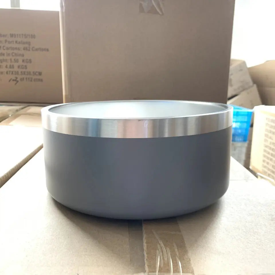 Durable Stainless Steel Dog Bowl for Versatile Feeding PurrBurr