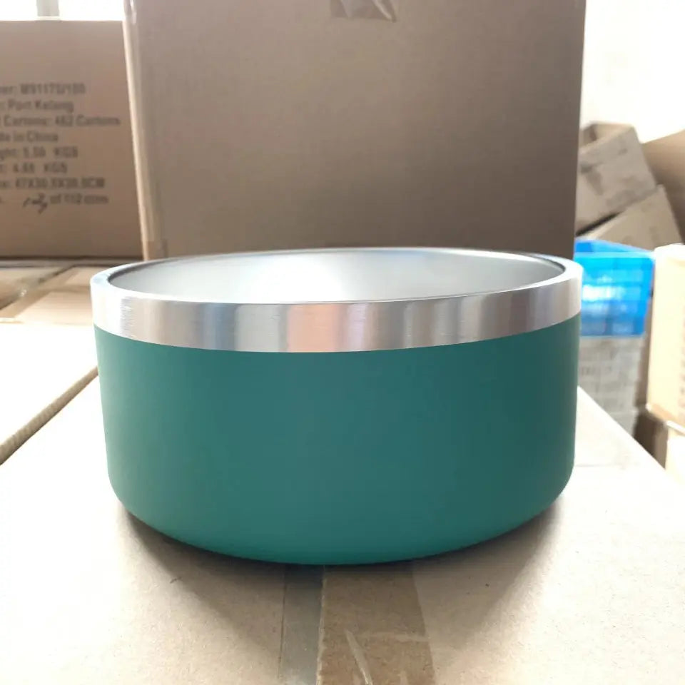 Durable Stainless Steel Dog Bowl for Versatile Feeding PurrBurr
