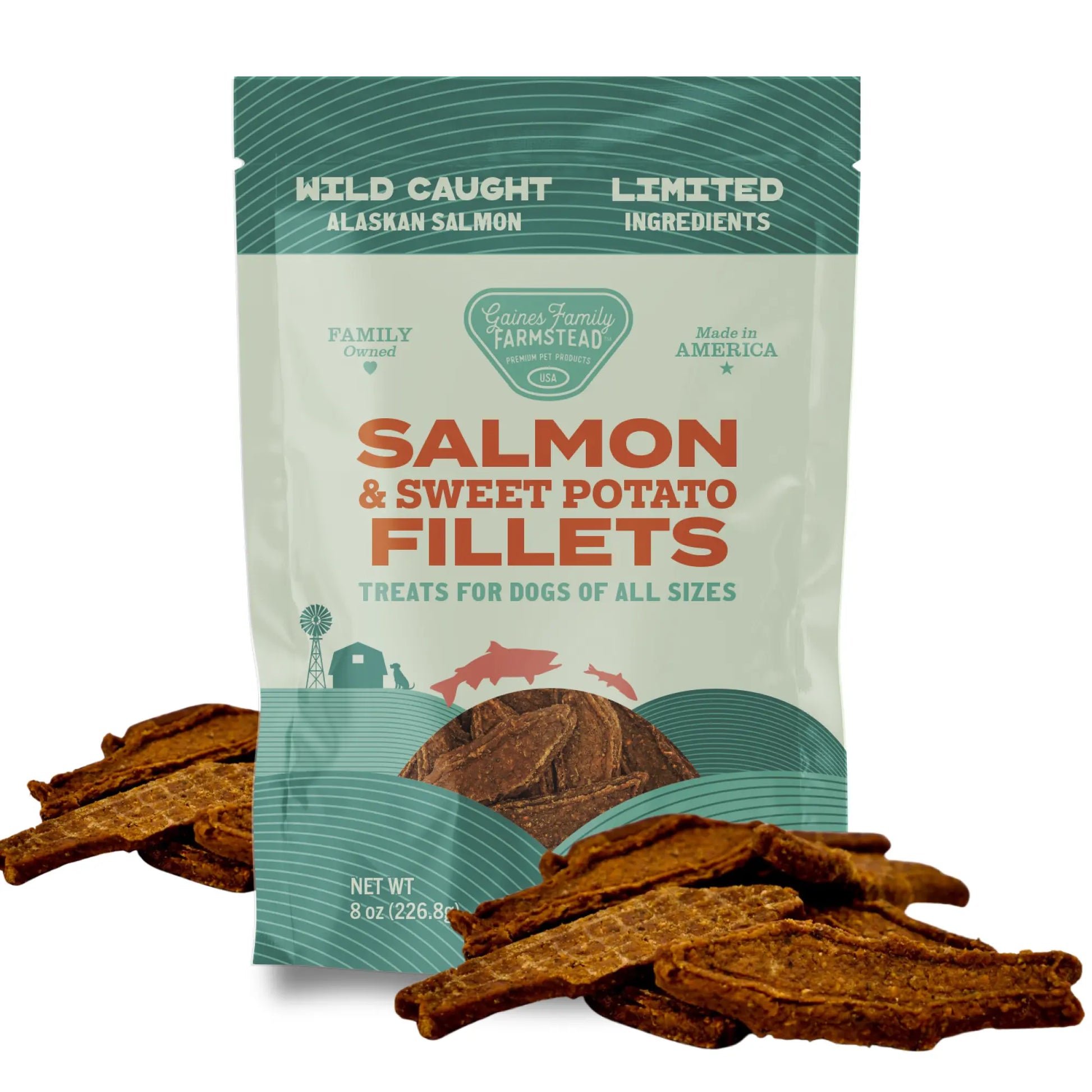 Salmon & Sweet Potato Fillets Gaines Family Farmstead