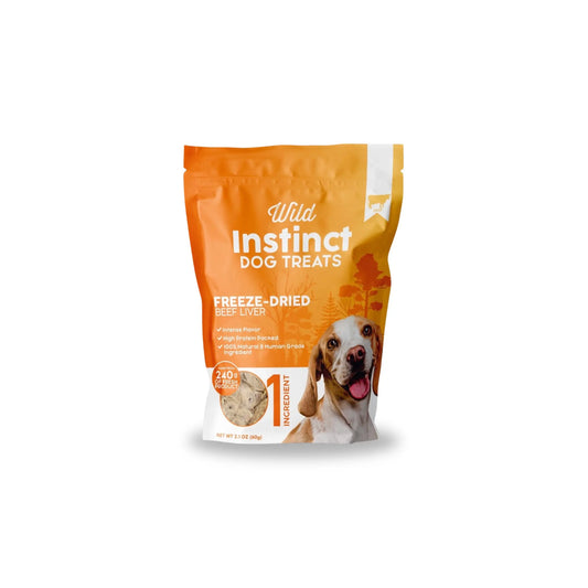 Freeze-Dried Beef Liver for Dogs - Natural Treats Wild Instinct Pet