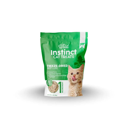 Freeze-Dried Beef Lung Treats for Cats - Protein-Rich Snacks Wild Instinct Pet