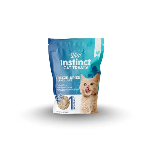Freeze-Dried Turkey Liver Treats for Cats - Clean Nutrition Wild Instinct Pet
