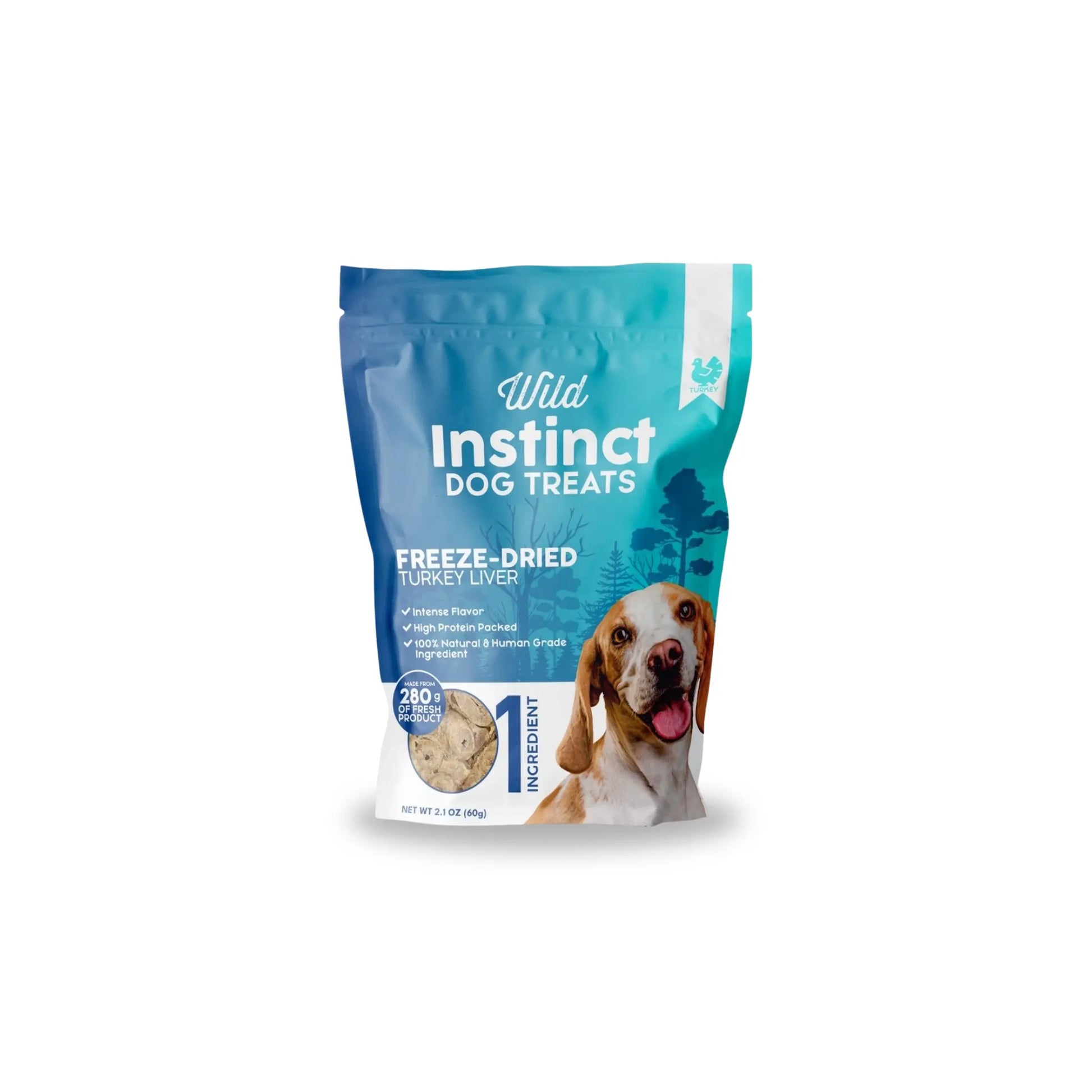 Freeze-Dried Turkey Liver Dog Treats for Dogs Wild Instinct Pet