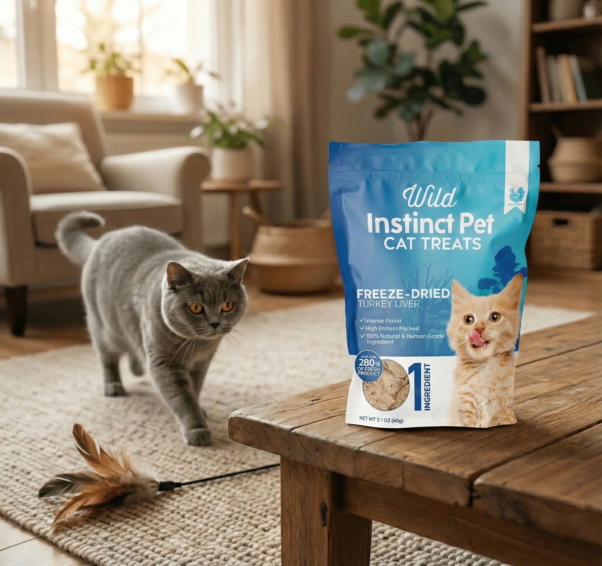 Freeze-Dried Turkey Liver Treats for Cats - Clean Nutrition Wild Instinct Pet