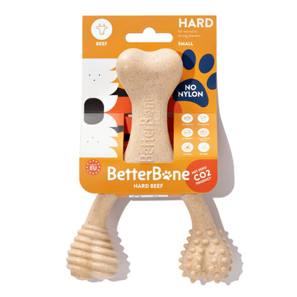 BetterBone HARD DURABLE CHEW TOY: Naturally Derived Ingredients, eco-friendly, and for the toughest chewers! BetterBone All Natural Eco-Friendly Dog Chews & Bones