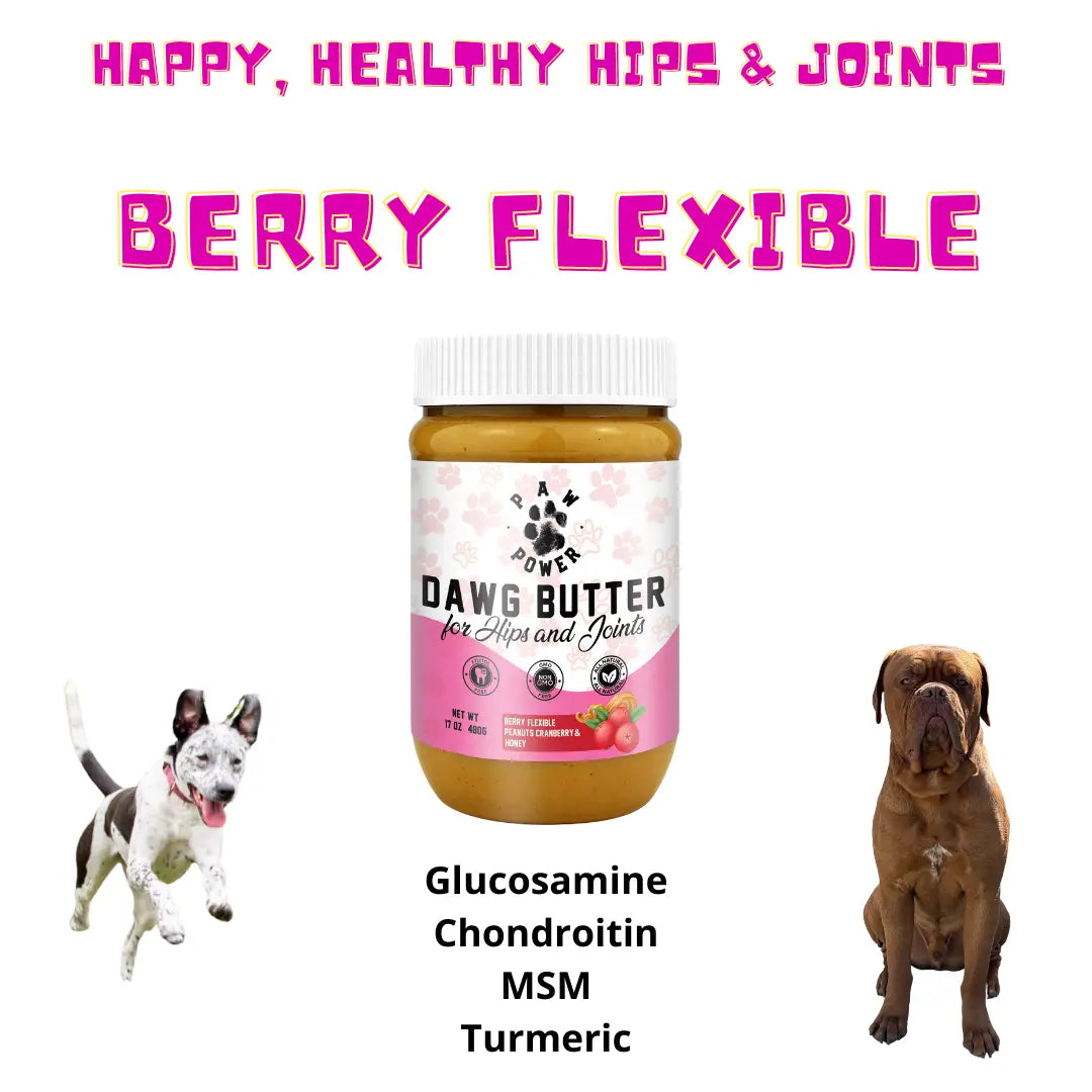 Dawg Butter Berry Flexible for Hips & Joints Paw Power Nutrition