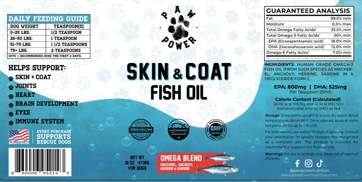 Dawg Health Skin & Coat Paw Power Nutrition