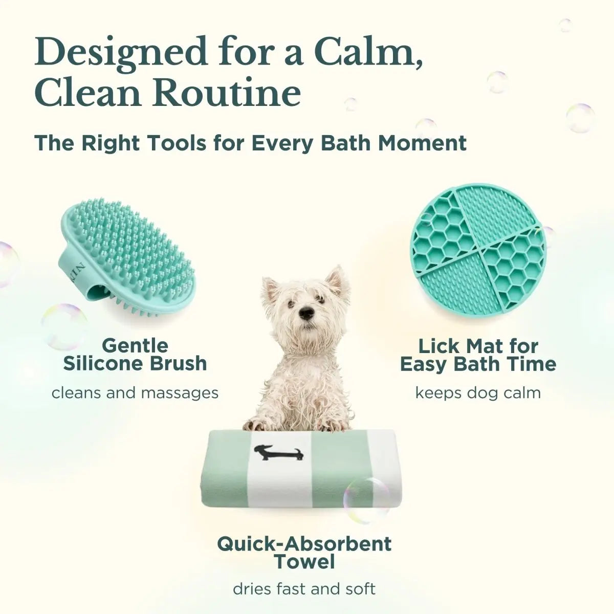 Bath Kit for Dogs – Grooming Set Nina Woof