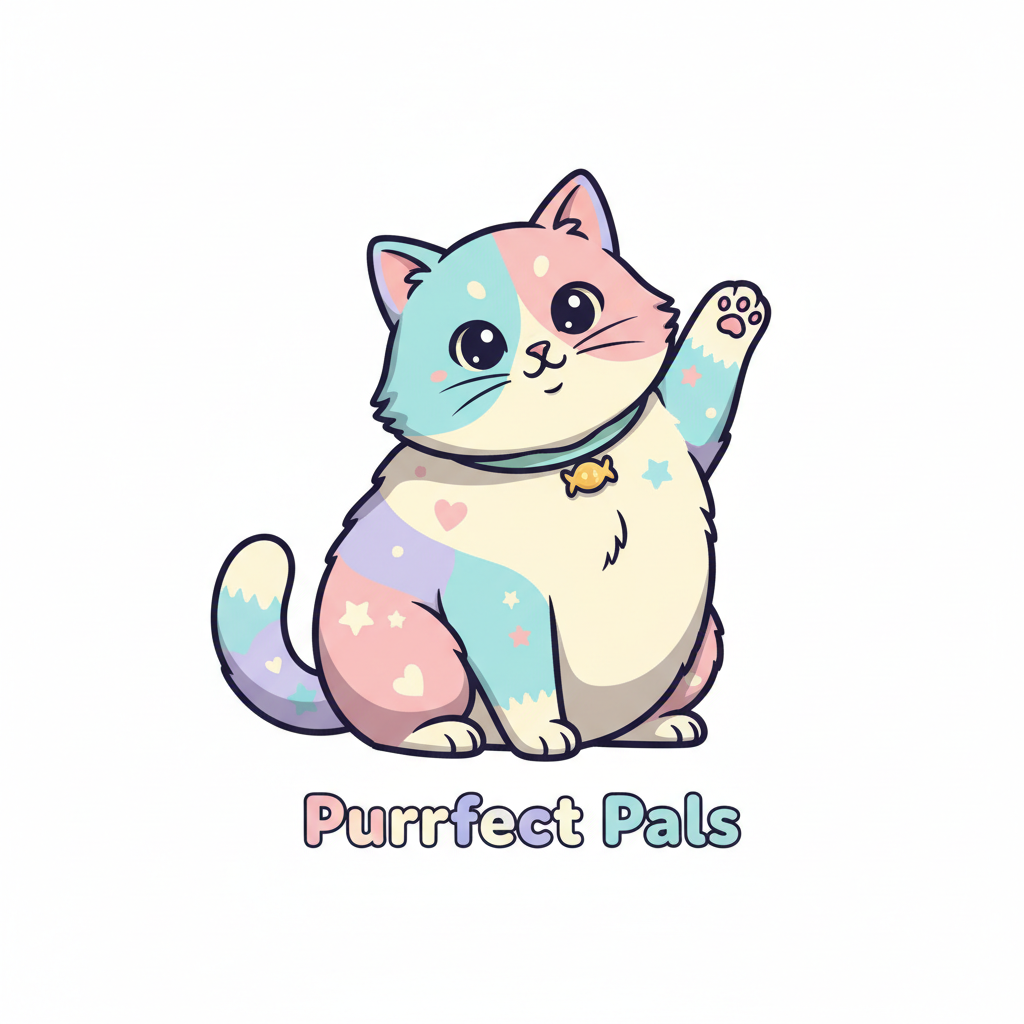 Cute cartoon cat