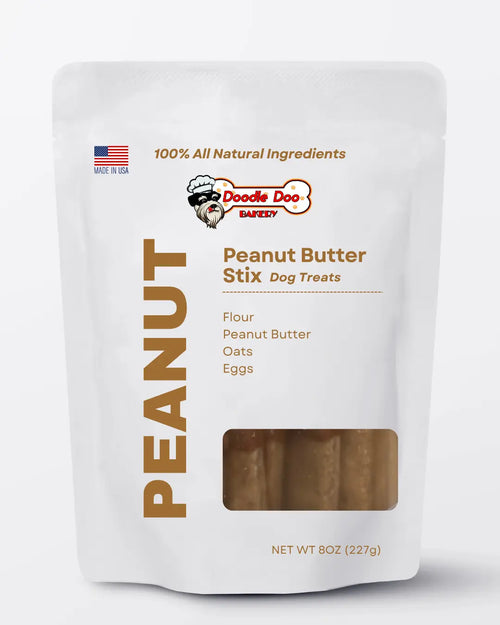🥜 Homemade Dog Treats - Peanut Butter Stix Treat 1/2lb Doodle Doo Bakery