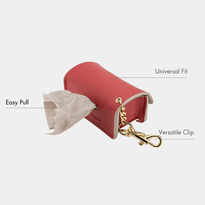 Waste Bag Holder - Vegan Leather - Bag Dispenser Nina Woof