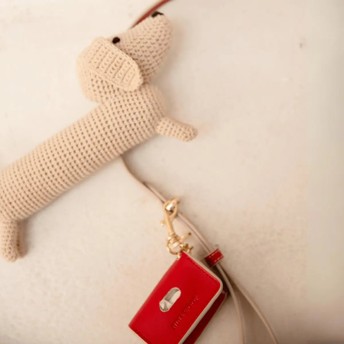 Waste Bag Holder - Vegan Leather - Bag Dispenser Nina Woof