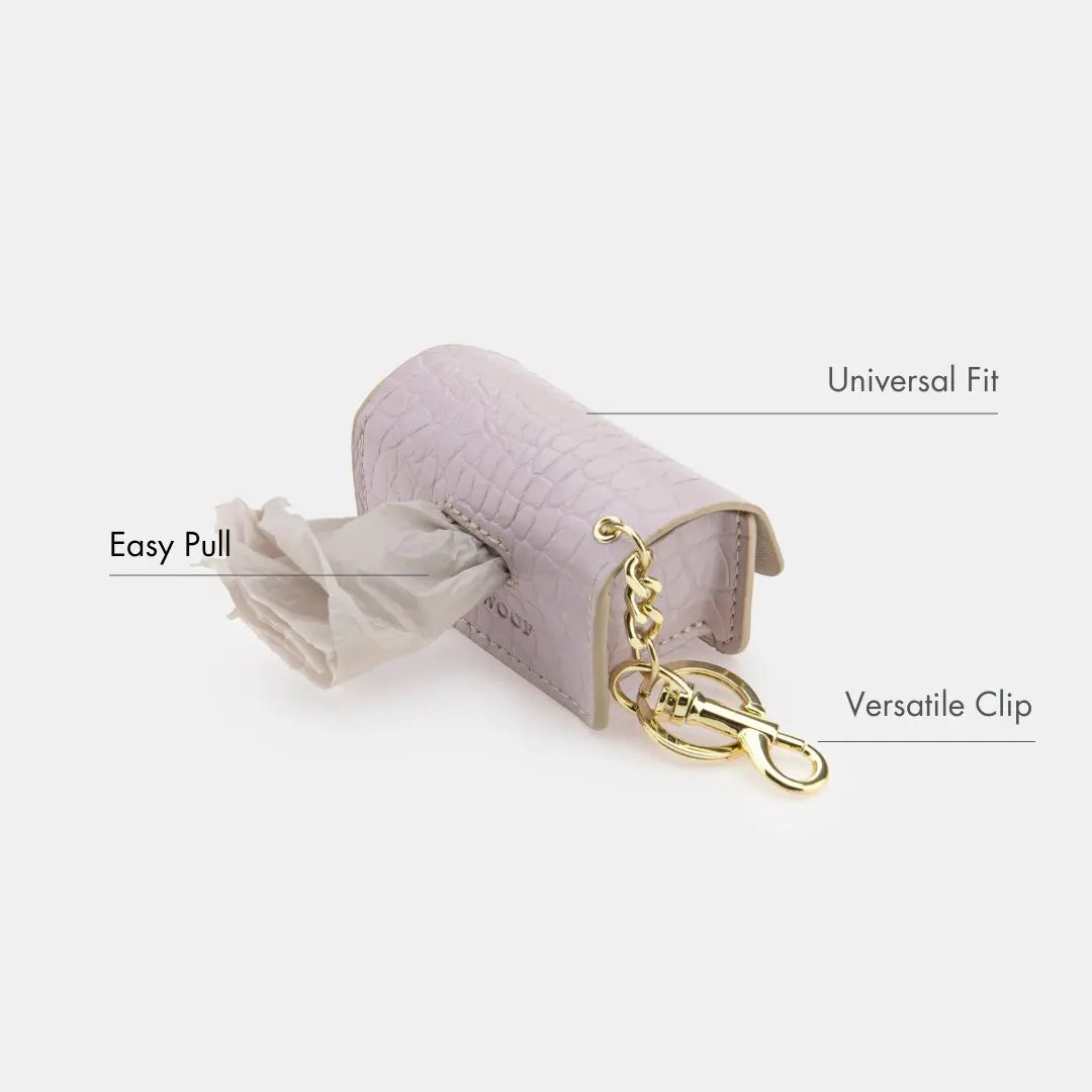 Waste Bag Holder - Vegan Leather - Bag Dispenser Nina Woof