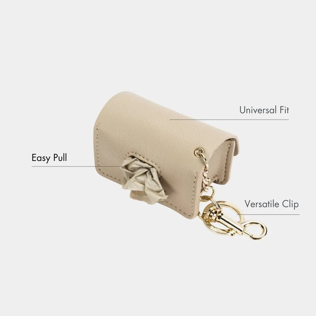 Waste Bag Holder - Vegan Leather - Bag Dispenser Nina Woof