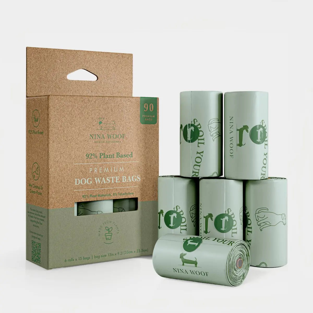 Waste Bags - Plant Based Nina Woof